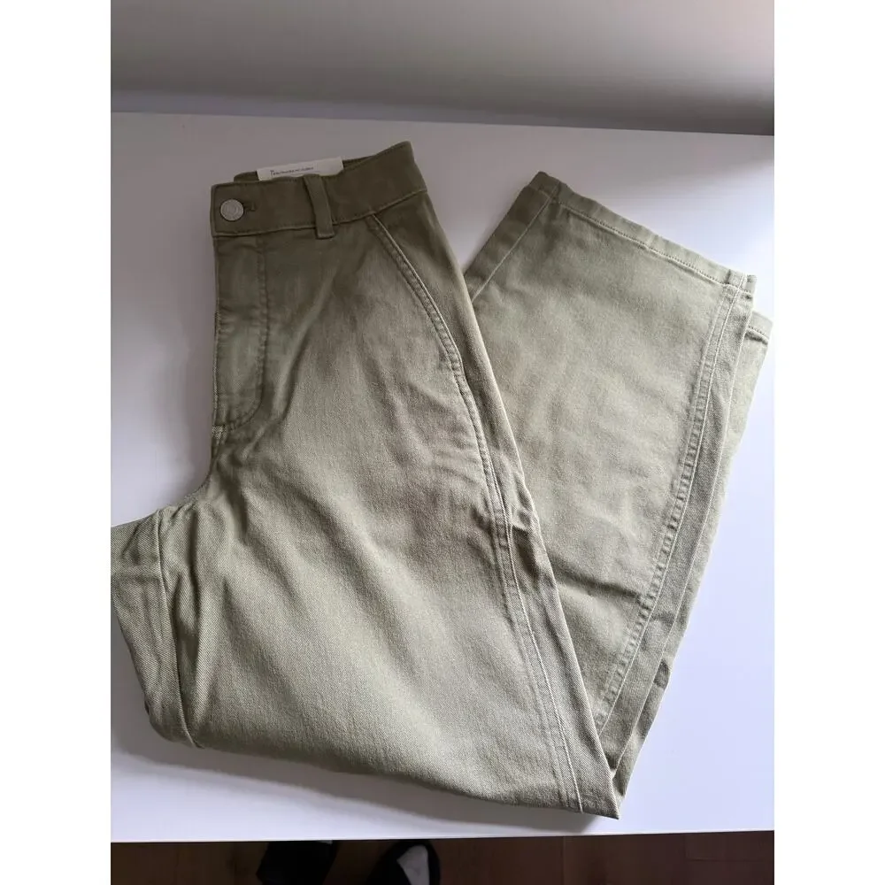 $128 New Everlane Utility Curve Pant - Green - size 2